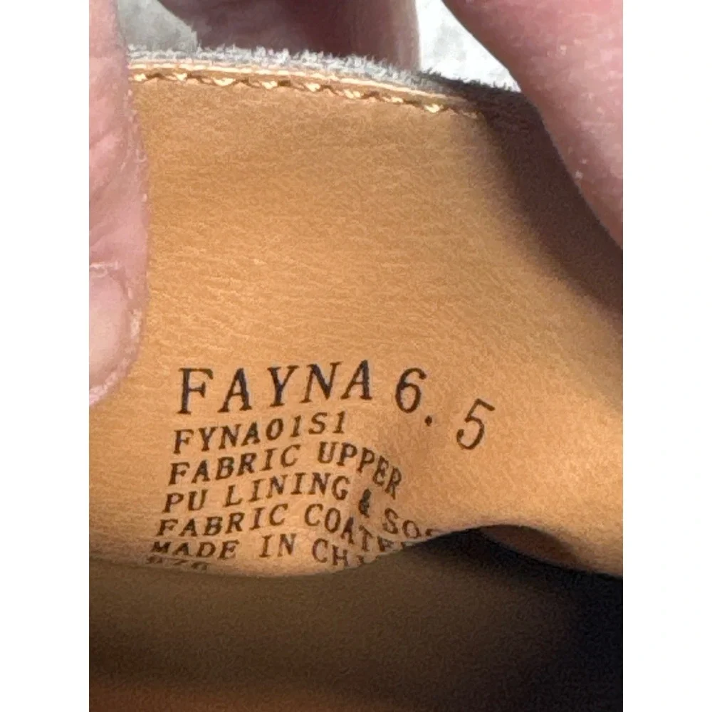 Steve Madden Fayna Fabric Slip‎ On Sneakers Collapsible Heel FYNA01S1 Mens 6.5